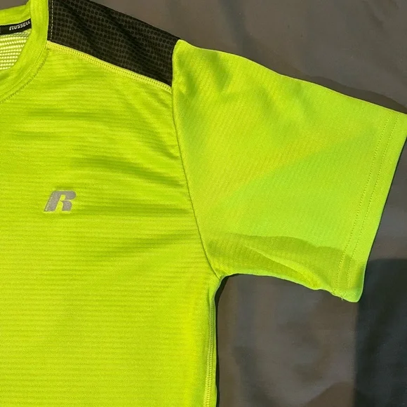 Russell Athletic Men's Performance T-Shirt Kid's XL (14-16) (Men's S) Lime Green - Picture 3 of 8